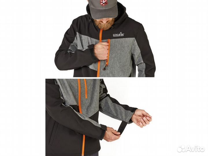 Флисовая куртка для туризма Norfin vector