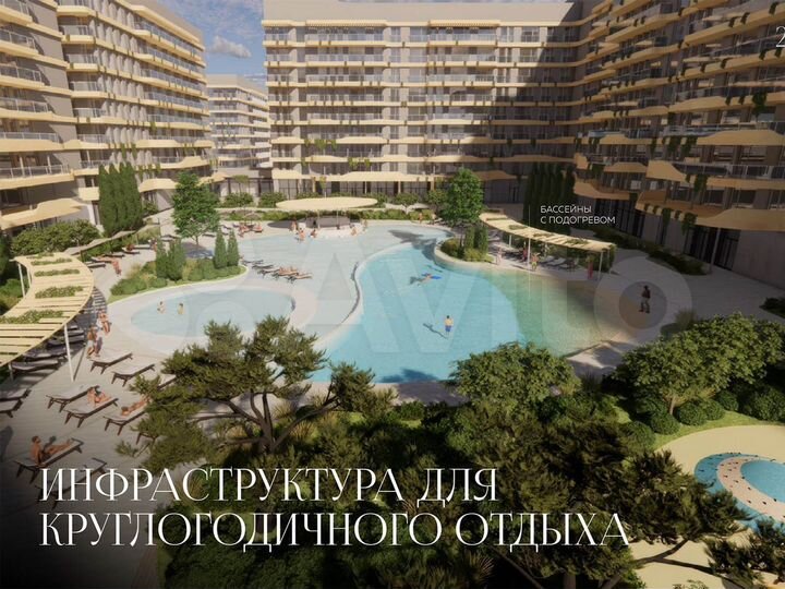 2-к. апартаменты, 56,4 м², 8/9 эт.