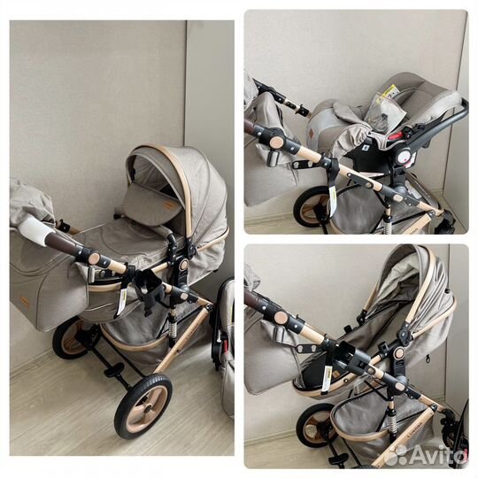 Коляска 3 в 1 новая luxmom 518