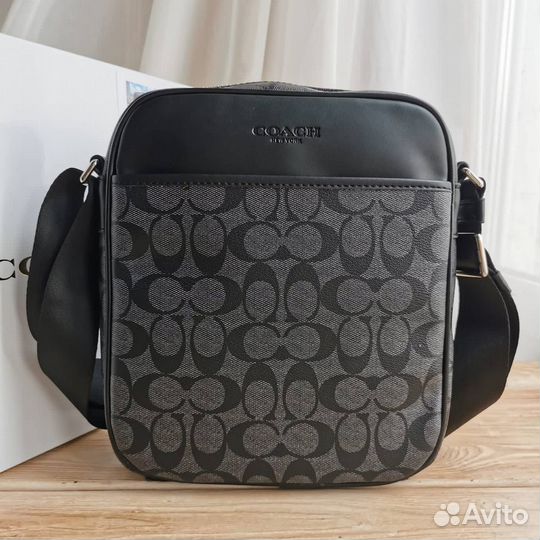 Мужская сумка coach канва