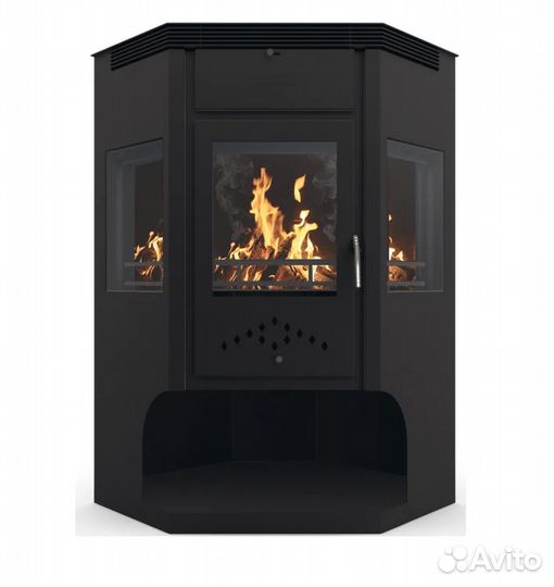 Печь - камин нмк Сибирь 15 кВт стальная