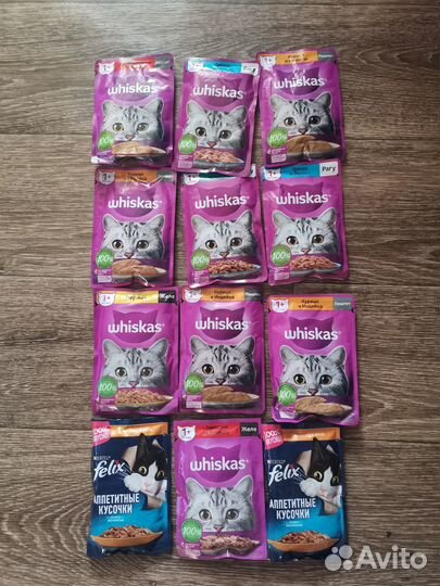 Whiskas и felix (вискас и феликс) для котят