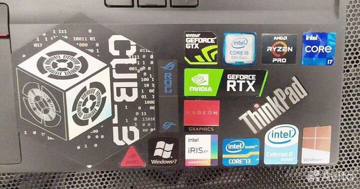 Редкие наклейки для intel, amd, Nvidia, ryzen