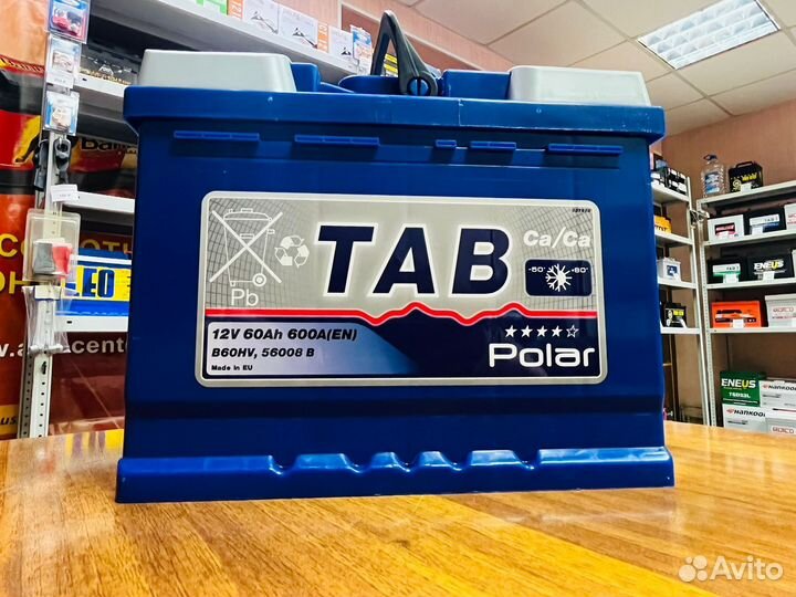 Аккумулятор TAB Polar Blue 60 Ah Словения