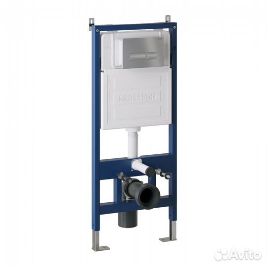 Комплект инсталяц. хром мат+унитаз GR-4441S Gross