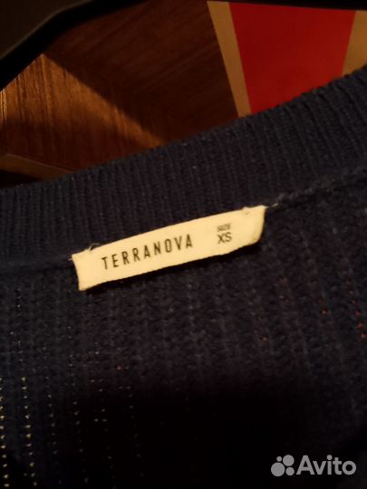 Джемпер синий terranova XS