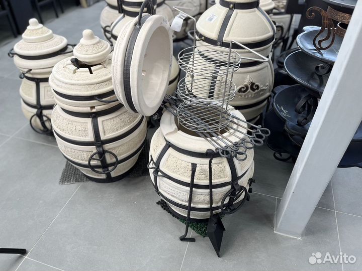 Тандыр Донской с откидной крышкой и этажеркой