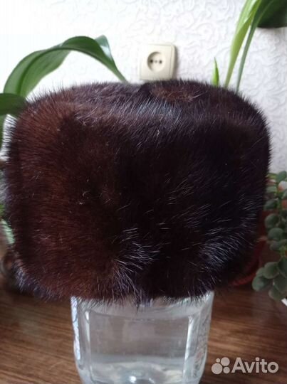 Норковая мужская шапка