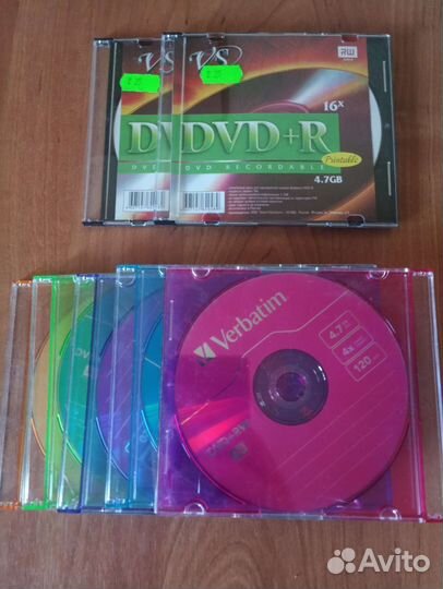 Диски сд, двд новые