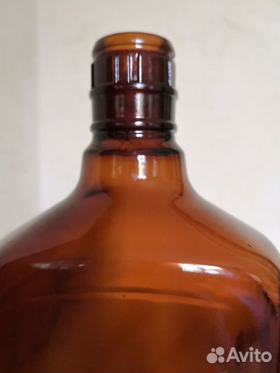 Бутылка коричневое стекло прямоугольная