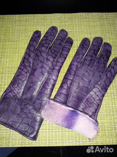 Перчатки жен. (натур.кожа+натур. мех) р.8-9