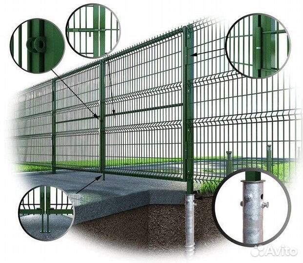 Установка заборов 3d