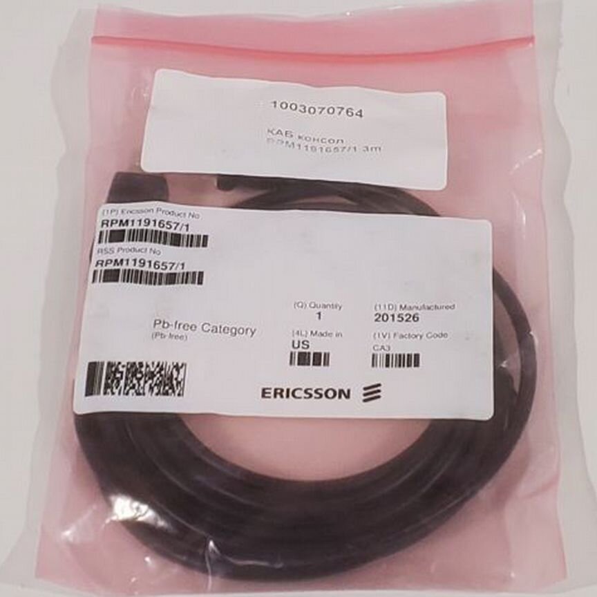 Кабель Консольный Ericsson Rpm 1191657/1