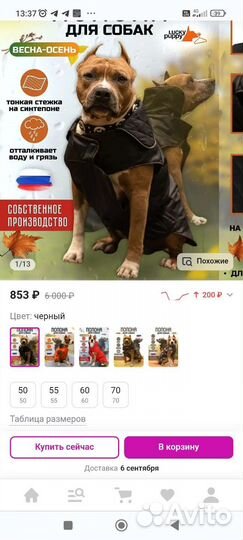 Новая попона, комбинезон для собак 35-40,55,60,70