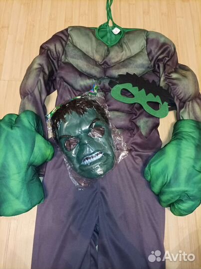Костюм Халка + маска пластиковая