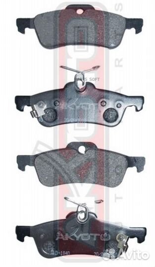 Asva AKD1840 Колодки тормозные toyota yaris 06- за