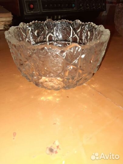 Салатник хрустальный