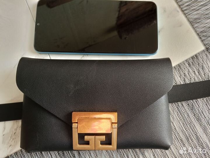 Сумка женская поясная натуральная кожа