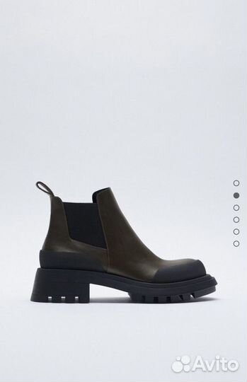 Кожаные челси Zara