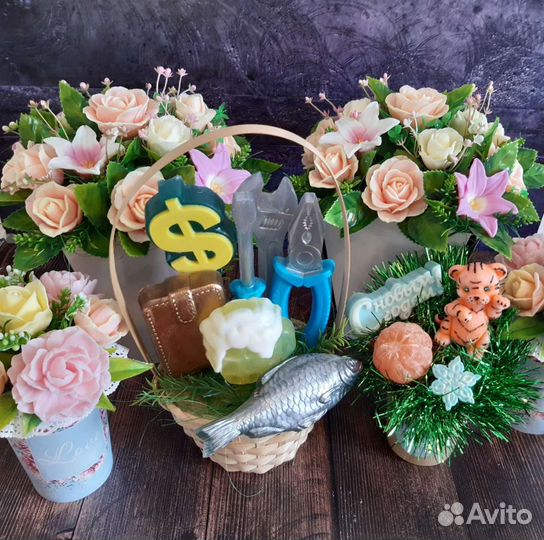 Букет из мыла