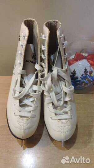 Коньки женские 37 размер кожа «Nordway»