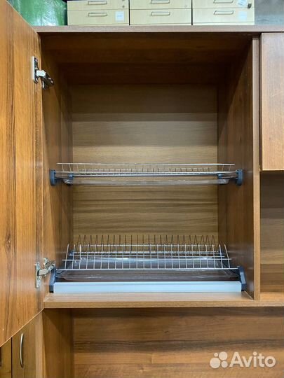 Буфет полуоткрытый в цвете орех