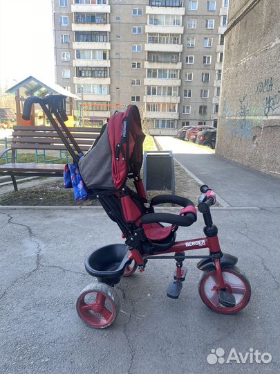 3-х колесный велосипед детский с ручкой