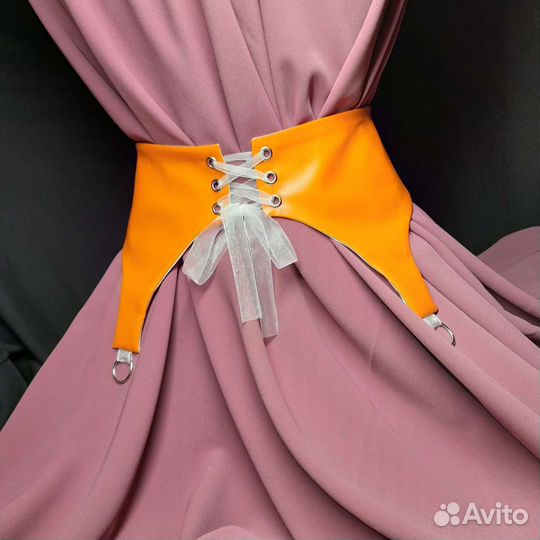 Пояса из экокожи на шнуровке