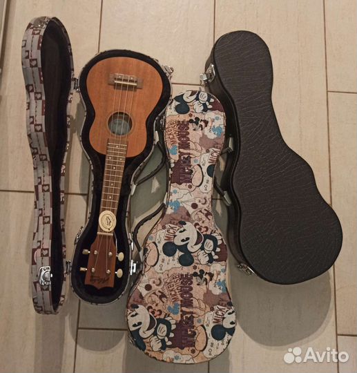 Укулеле с подключением Aloha сопрано и тенор новое