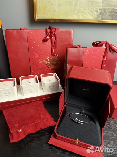 Браслет гвоздь Cartier Juste Un Clou 18k White gol