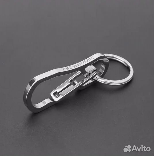 Брелок карабин из нержавеющей стали edc