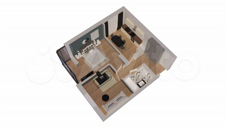 2-к. квартира, 53,2 м², 9/10 эт.