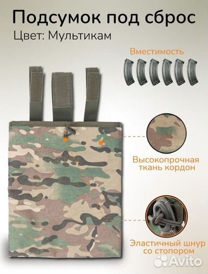 Подсумок под сброс, тактический сбросник 