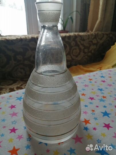 Графин(без крышечки) 600 мл.с позолотой