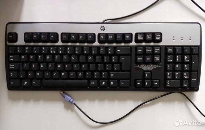 Клавиатура HP KB-0316 Black-Silver PS/2