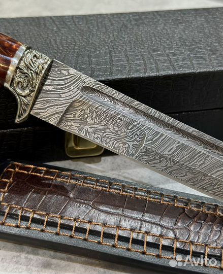 Нож дамаск танто