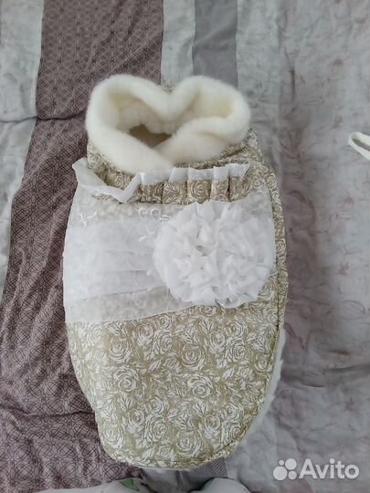 Конверт на выписку для девочки зима