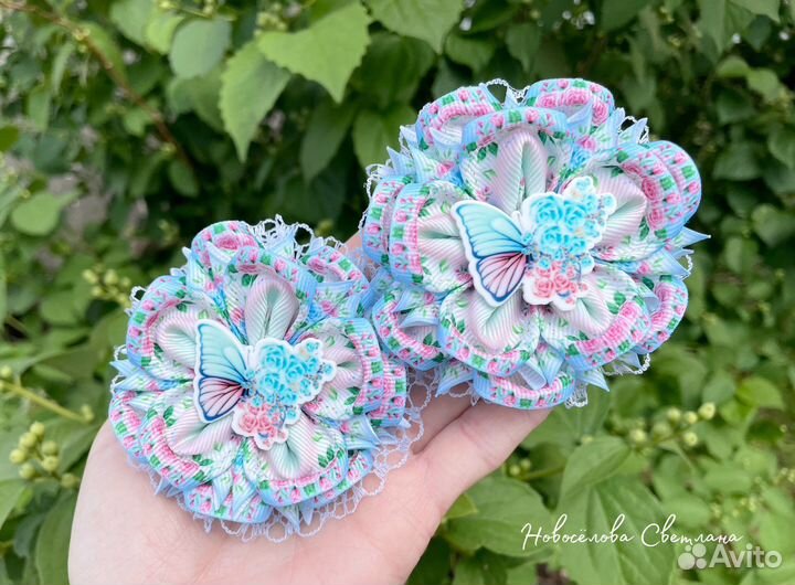 Банты с бабочками