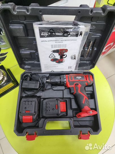 Дрель шуруповерт Elitech да 122сл