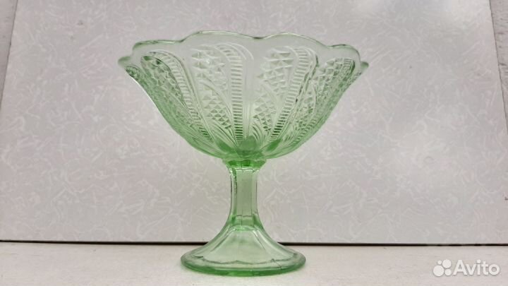 Ваза фруктовница конфетница на ножке СССР