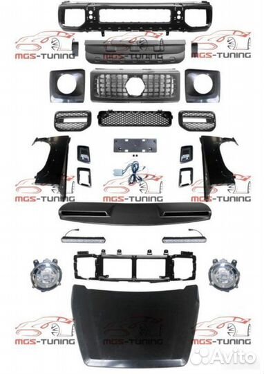 Обвес в стиле G-Class W464 на Suzuki Jimny IV