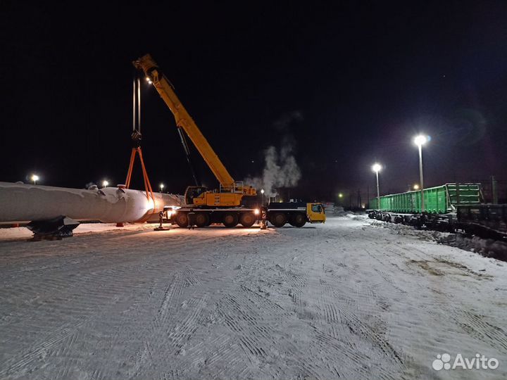 Аренда и услуги автокрана, 160 т, 60 м, с гуськом 30 м