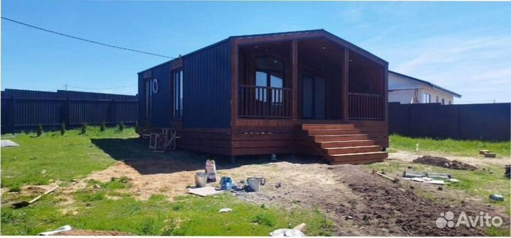 Деревянный дачный дом, зимний 110 м кв Артикул ау-2155