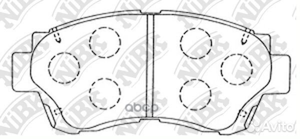 Колодки тормозные дисковые toyota verossa 2.0 2
