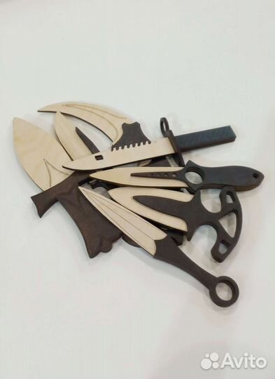 Ножи Игрушечные из эко-фанеры 7 штук