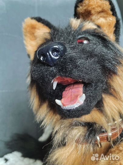 Реалистичная игрушка овчарка ручной работы