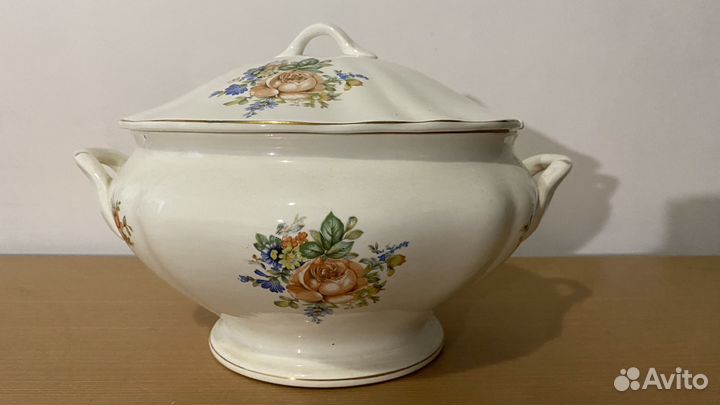 Сервиз, Конаково. Супница, салатник, тарелка