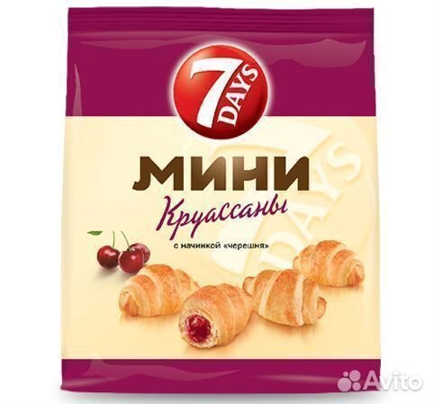 Опт - Круассан 7 Days Мини с начинкой Черешня