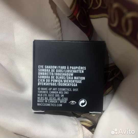 Тени оригинал MAC EYE shadow fard A paupieres