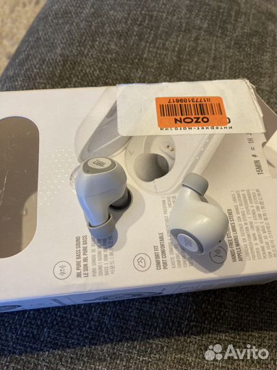 Беспроводные наушники JBL t100 tws белые